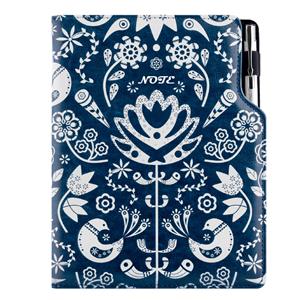 Note DESIGN B5 Unlined - blue - Folk
