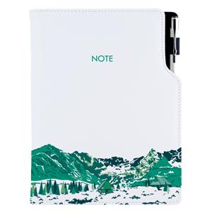 Note DESIGN B5 Unlined - white - Mountains