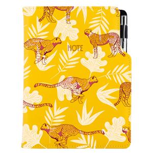 Note DESIGN B6 Lined - yellow - Cheetah