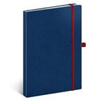 Note dotted A5 - Vivella Classic - blue/red