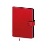 Note Flip A5 Unlined - red/black