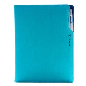 Note GEP A4 dotted - turquoise/blue velvet
