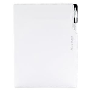 Note GEP A4 dotted - white/white stiching