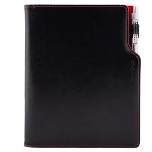 Note GEP A5 dotted - black/red velvet