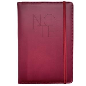Note Poly A5 dotted - claret