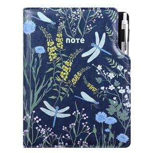 Notes DESIGN A4 dotted - blue dragonflies