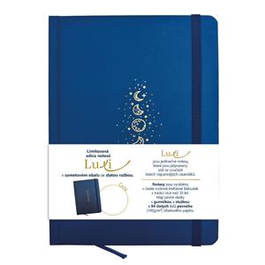 Notes - zápisník Luxi nelinkovaný A5 - lamino - námořnická modrá