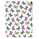 Notizbuch DESIGN A4 liniert - Bunte Schmetterlinge
