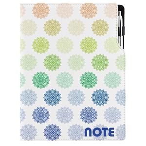 Notizbuch DESIGN A4 nicht liniert - Buntes Mandala