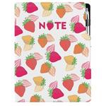 Notizbuch DESIGN A4 nicht liniert - Erdbeere