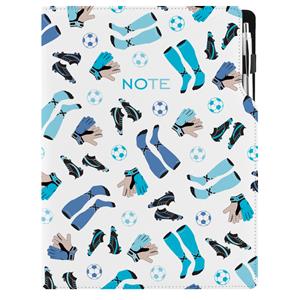 Notizbuch DESIGN A4 nicht liniert - Fußball
