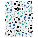 Notizbuch DESIGN A4 nicht liniert - Music