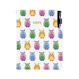 Notizbuch DESIGN B5 kariert - Eule