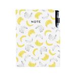 Notizbuch DESIGN B5 liniert - Banane