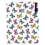 Notizbuch DESIGN B5 liniert - Bunte Schmetterlinge