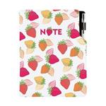 Notizbuch DESIGN B5 liniert - Erdbeere