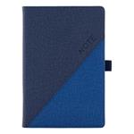 Notizbuch DIEGO A5 kariert - blau/dunkelblau
