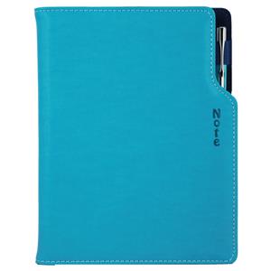 Notizbuch GEP A5 kariert - türkis/blaue Innenausstattung