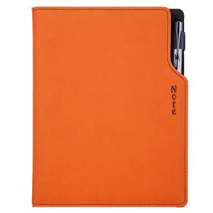 Notizbuch GEP B5 liniert - Orangenrot