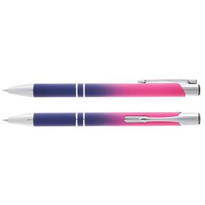 Ostran aluminum ballpoint pen with rubberized barrel -