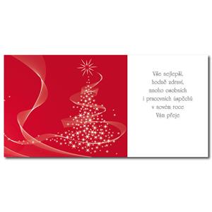 PF 2022 - Card with wishes - Red tree