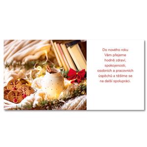 PF 2025 - Card with wishes - Decoration with gingerbread