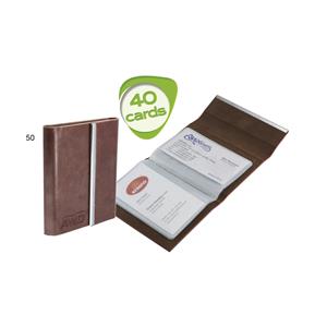 PONET business card case - brown