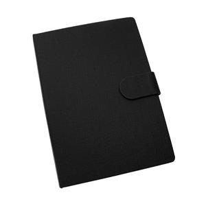 Praktický A5 blok s 80 listy a barevnými lepícími papírky různých velikostí - černá