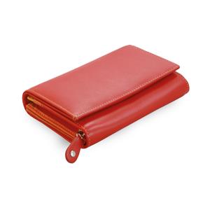Red ladies leather purse
