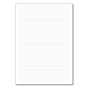 Replacement pad A4 50 sheets - lined