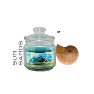 Scented candle SCENT - light blue