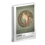 Spiral lined notebook Alphonse Mucha – Laurel