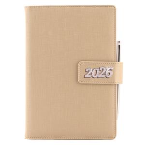 Tagebuch BRILLIANT täglich A5 2026 Tschechisch – Gold