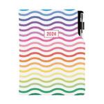 Tagebuch DESIGN täglich A5 2024 CZ - Farben