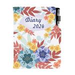Tagebuch DESIGN täglich A5 2024 CZ - Herbstblumen