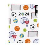 Tagebuch DESIGN täglich A5 2024 CZ - Sport