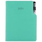 Tagebuch GEP mit Stift – täglich A5 2024 Tschechisch - Minze