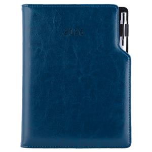 Tagebuch GEP mit Stift – täglich A5 2026 Tschechisch - Blau