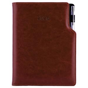 Tagebuch GEP mit Stift – täglich A5 2026 Tschechisch - Braun