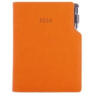Tagebuch GEP mit Stift – täglich A5 2026 Tschechisch - Orange