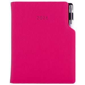 Tagebuch GEP mit Stift – täglich A5 2026 Tschechisch - Rosa