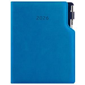 Tagebuch GEP mit Stift – täglich A5 2026 Tschechisch - Senffarbe