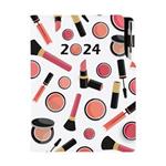 Tagebuch KOSMETIK Make up - DESIGN täglich A5 2024 CZ