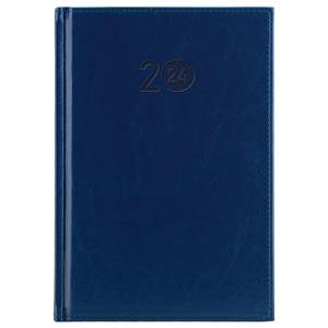 Tagebuch LIBRA täglich A5 2024 Tschechisch – Dunkelblau