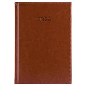 Tagebuch LIBRA wöchentlich A5 2026 Tschechisch – Braun