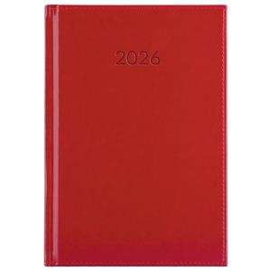 Tagebuch LIBRA wöchentlich A5 2026 Tschechisch – Rot