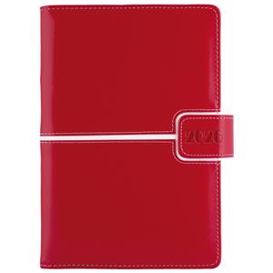 Tagebuch MAGNETIC täglich A5 2026 Tschechisch - rot/weiss