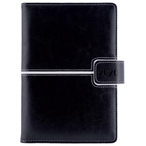 Tagebuch MAGNETIC täglich A5 2026 Tschechisch - schwarz/weiss