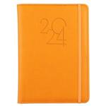Tagebuch POLY täglich A5 2024 Tschechisch – Orange