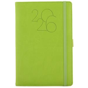 Tagebuch POLY täglich A5 2026 Tschechisch – Hellgrün